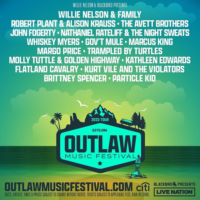 Willie Nelson’s Outlaw Music Festival Tour Returns For 2023 | Country ...